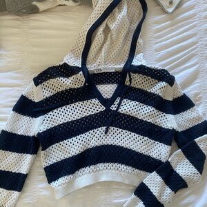 Crochet Crop Hoodie